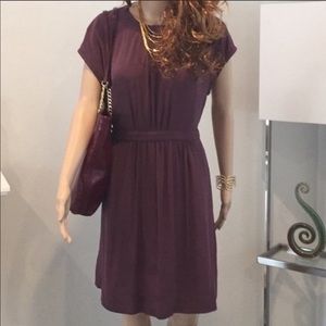 MADEWELL Purple Silk Dress Size 2, Bust 19”